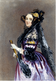 Portrét Ada Lovelace-významná žena z oblasti vědy