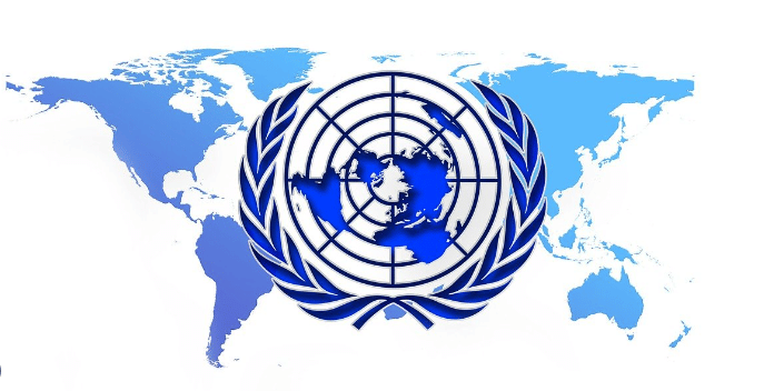 Symbol Mírové jednotky OSN.