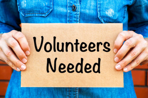 Potřebujeme dobrovolníky do všech organizací.