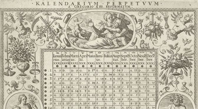 Historický Juliánský kalendář.